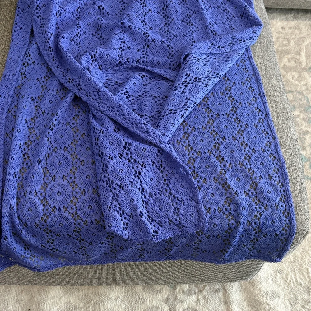 Strapless Lace Maxi Dress in Cobalt Blue - Picture 3 of 3